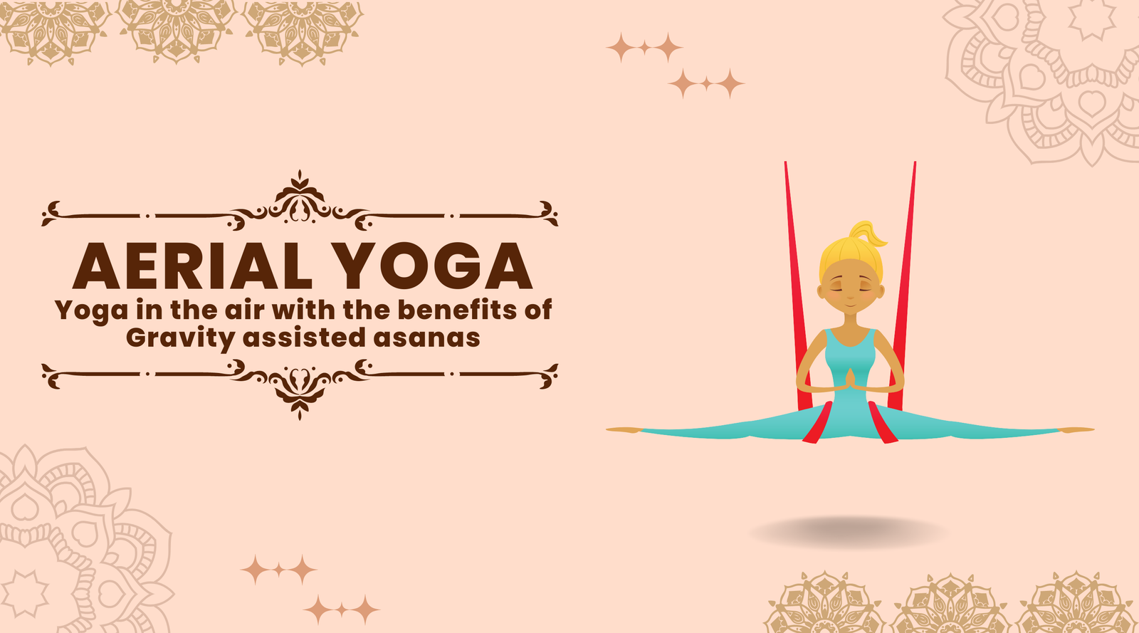 Aerial Yoga: Yoga in the air with the benefits of gravity assisted asanas